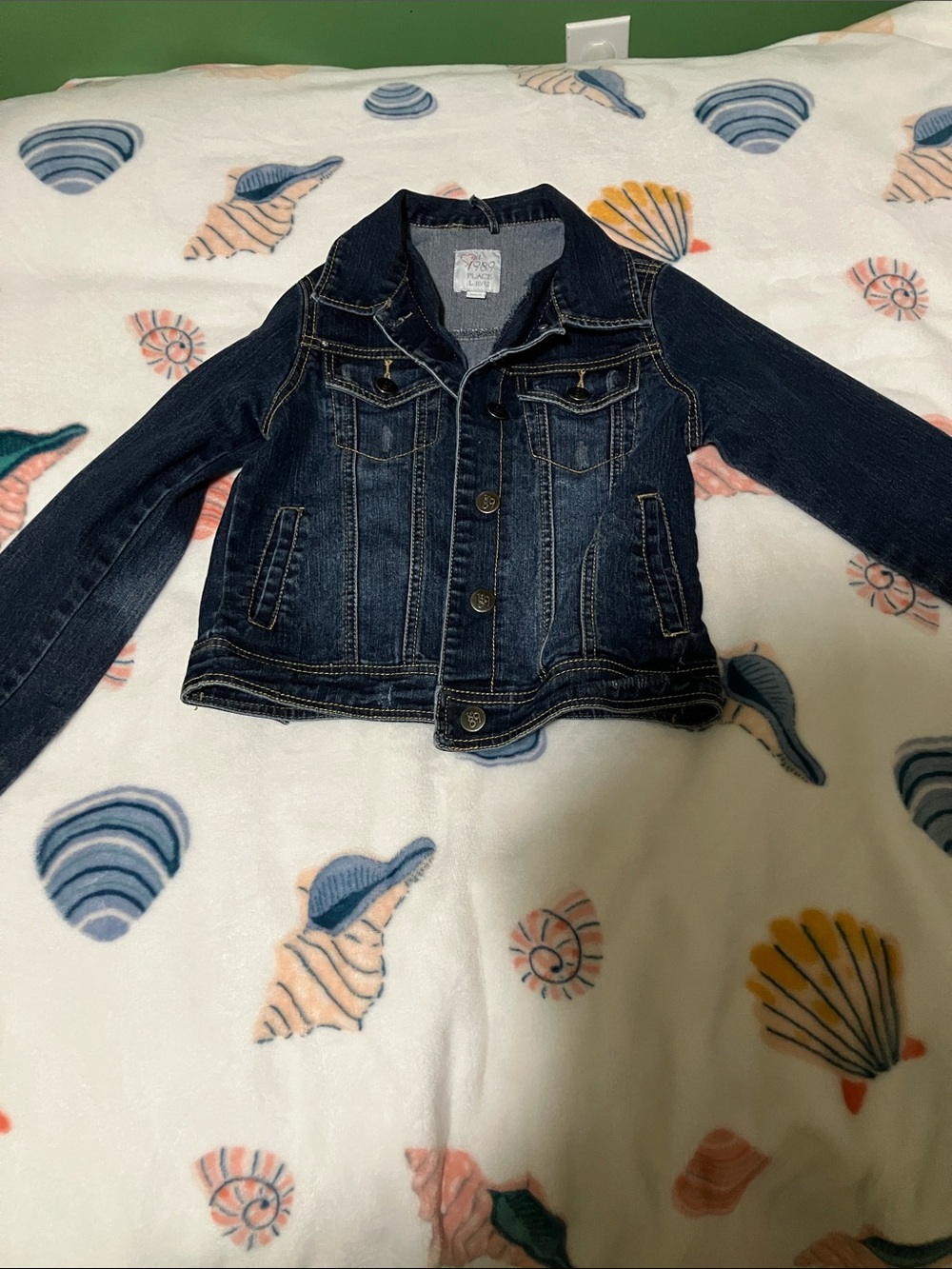 1989 Place Girls Dark Blue Denim Jacket